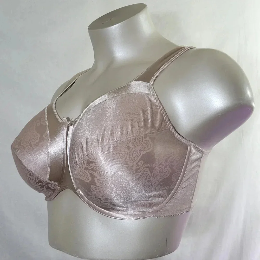 42DDD Bali 3562 Satin Tracings Underwire Bra‎ Nude NEW WITHOUT TAGS